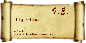 Illy Edina névjegykártya